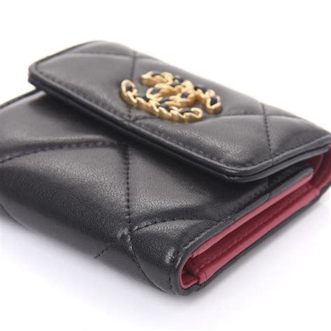 chanel wallet so black|authentic Chanel lambskin wallet.